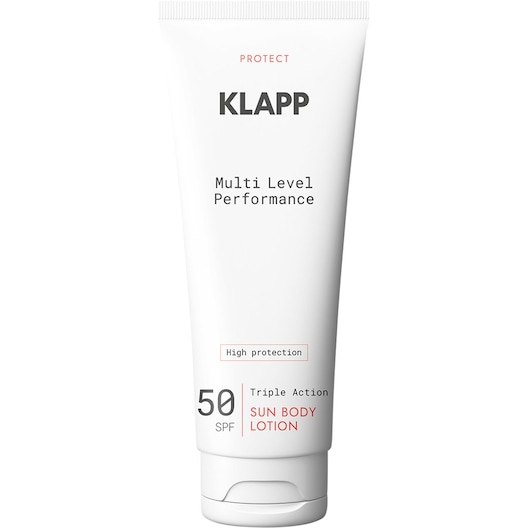 KLAPP Performance på flere niveauer Sun Body Lotion 50 SPF Solbeskyttelse Unisex 200 ml