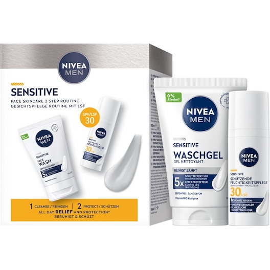 NIVEA Geschenkset Sensitive Routine Set Gesichtsreinigung Herren 1 ct