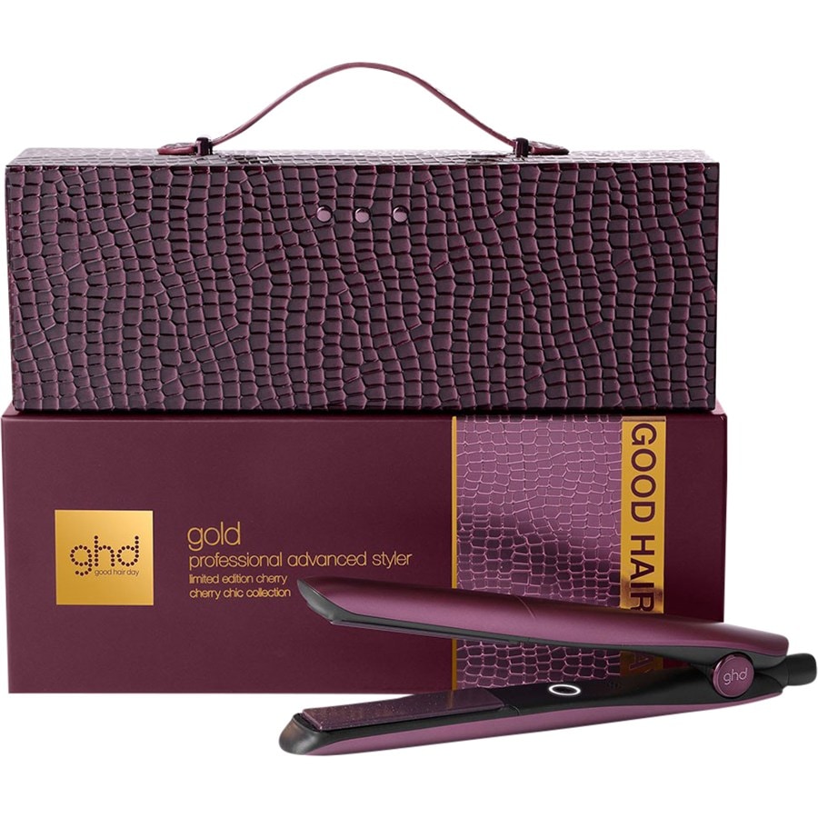 ghd Glätteisen ghd Cherry Chic gold Styler – Limitierte Edition 1x Gold Styler im eleganten Kirschton + 1x luxuriöser Case / 1 Stk.