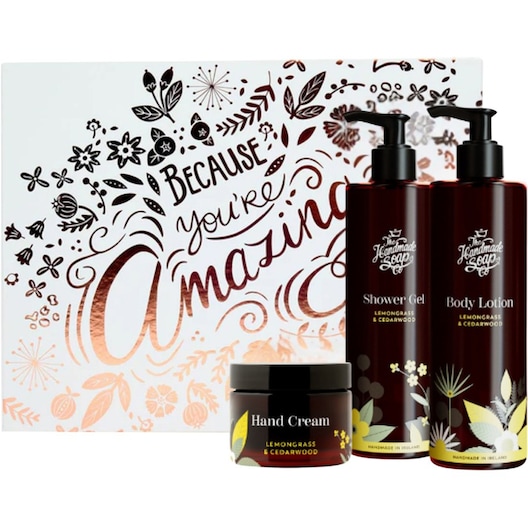 The Handmade Soap Lemongrass & Cedarwood Bodycare Gift Set Because You're Amazing Gavesæt Unisex