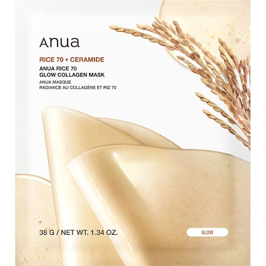 Anua Masken Rice 70 Glow Collagen Mask Tuchmasken Damen 1 ct