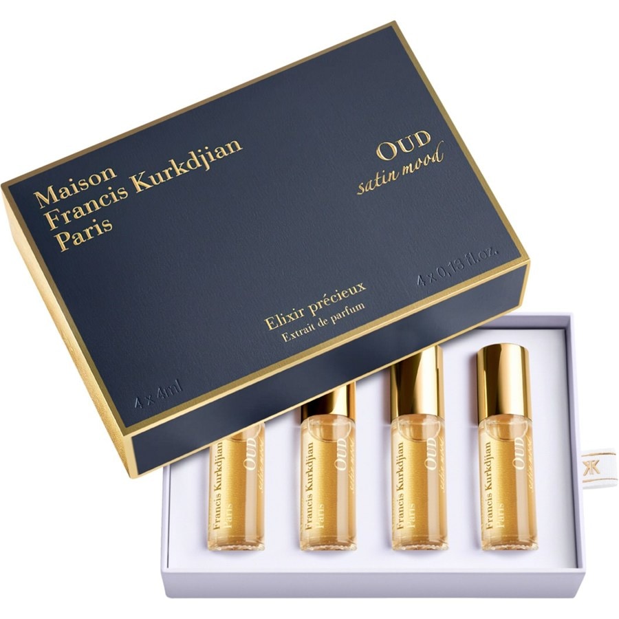 Maison Francis Kurkdjian Oud Satin Mood Roll-On Elixir Set Extrait de Parfum 4 x 4 ml