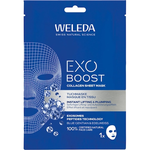 WELEDA Intensive care EXO BOOST Blue Gentian & Edelweiss sheet mask Masker af stof Unisex