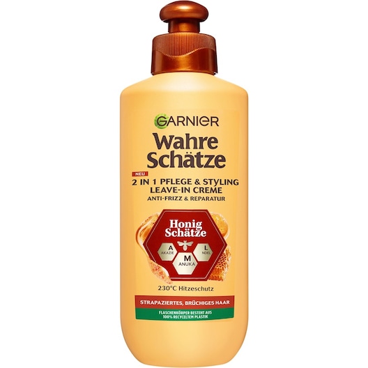 GARNIER Honig Schätze 2-in-1 Pflege & Styling Leave-In Creme Haarpflege Damen 200 ml
