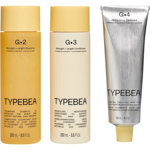 TYPEBEA Shampoo & Conditioner G2 Strength Length 250 ml + G3 Haarwachstum Haarmasken G4 Hydra-Gloss Treatment Mask 120 Volumenshampoo Damen 1 ct