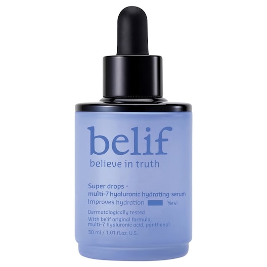 Belif Gesichtsserum Super Drops Multi-7 Hyaluronic Hydrating Serum Hyaluronsäure-Serum Damen 30 ml