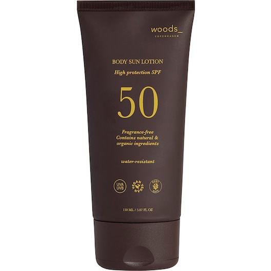 Woods Copenhagen Pleje af solen Body Sun Lotion SPF50 Solbeskyttelse Unisex 150 ml