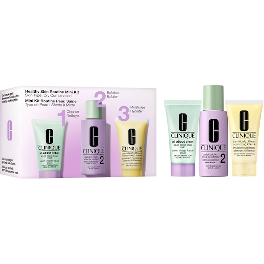 Clinique Fugtighedspleje Healthy Skin Routine Type 2 Mini Kit Ansigtspeeling Female
