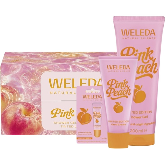 WELEDA Pleje af brusebad Limited Edition Pink Peach gavesæt Rengøring Unisex