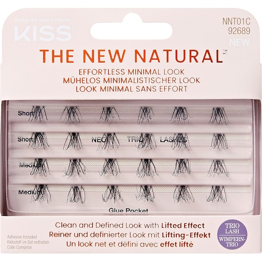 Photos - False Eyelashes Kiss The New Natural Trio 01 Artificial eyelashes Female 