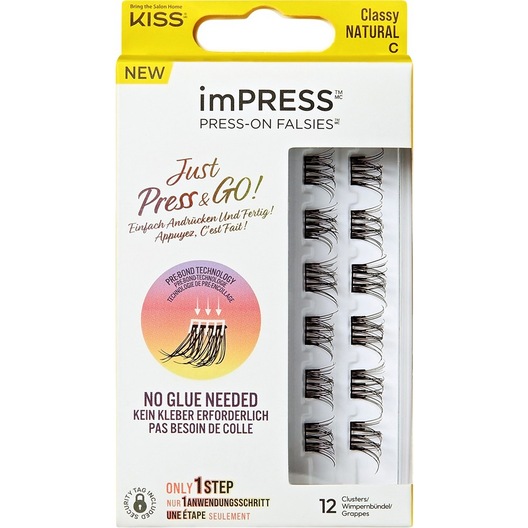 Photos - False Eyelashes Kiss imPRESS Press-On Falsies Classy Natural Single Pack Artificial eyelashes Female 