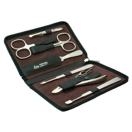 ERBE Manicure Etuis Vandbøffel og jucht-etui, 7 dele Negleplejetilbehør Unisex