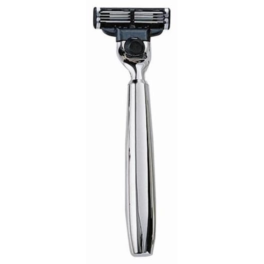 ERBE Barbermaskine Skraber Mach 3 metalholder sølv skinnende Vådbarbering Male