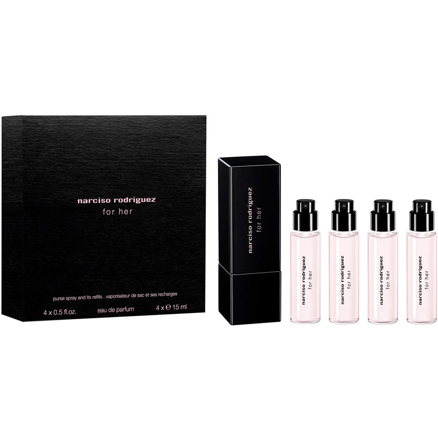 Narciso Rodriguez for her Eau de Parfum Prestige Purse Spray 4 x 15 ml