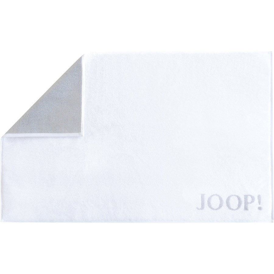 JOOP Classic Doubleface Tappetino da bagno bianco/argento