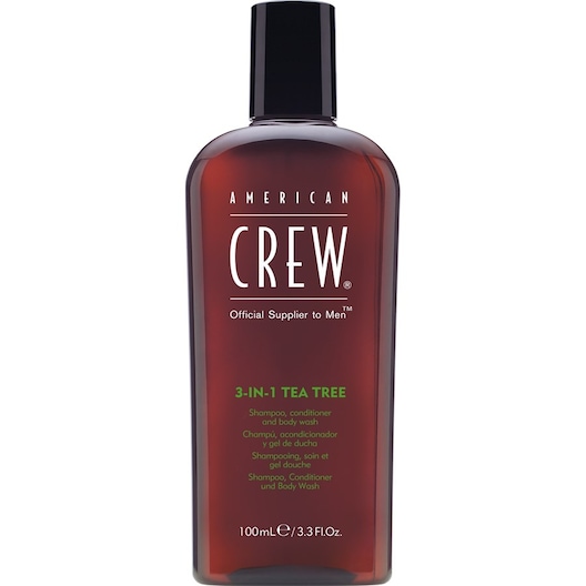 American Crew Hårpleje Hair & Body 3-in-1 Tea Tree Refreshing Shampoo, Conditioner and Wash 100 ml