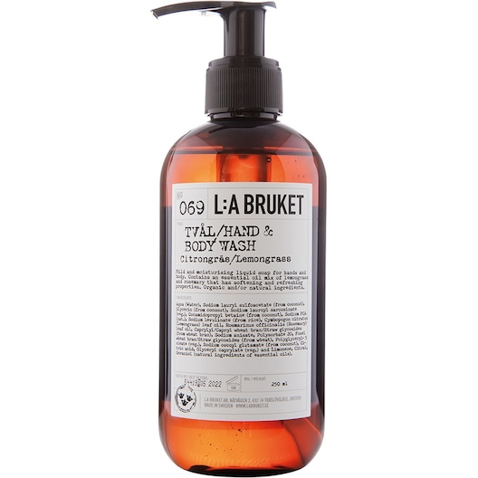 La Bruket Rengøring 069 Hand & Body Wash Lemongrass Female 240 ml