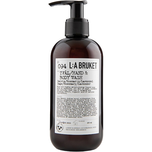 La Bruket Rengøring 094 Hånd- og kropsvask Salvie/Rosmarin/Lavendel Rens Female 240 ml
