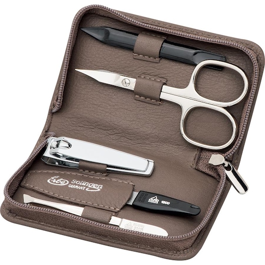 ERBE Manicure Etuis Manicure-etui med lynlås, 5-delt, dueblåt Negleplejetilbehør Unisex