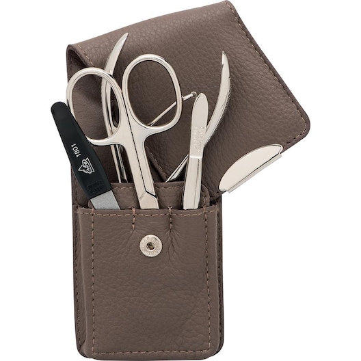 ERBE Manicure Etuis Steck-Etui, 4-teilig, Taupe Nägel kürzen Damen