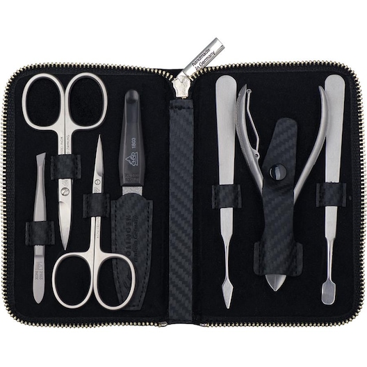ERBE Manicure Etuis Carbon manicure-etui, 7-delt Negleplejetilbehør Unisex