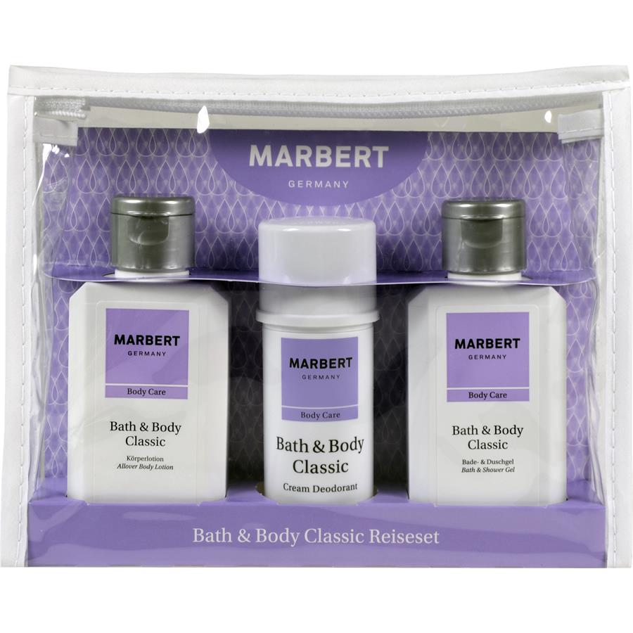 Marbert Bath & Body Classic Reiseset Bath & Shower Gel 100 ml + Cream Deodorant 40 ml + Allover Body Lotion 100 ml / 1 Stk.