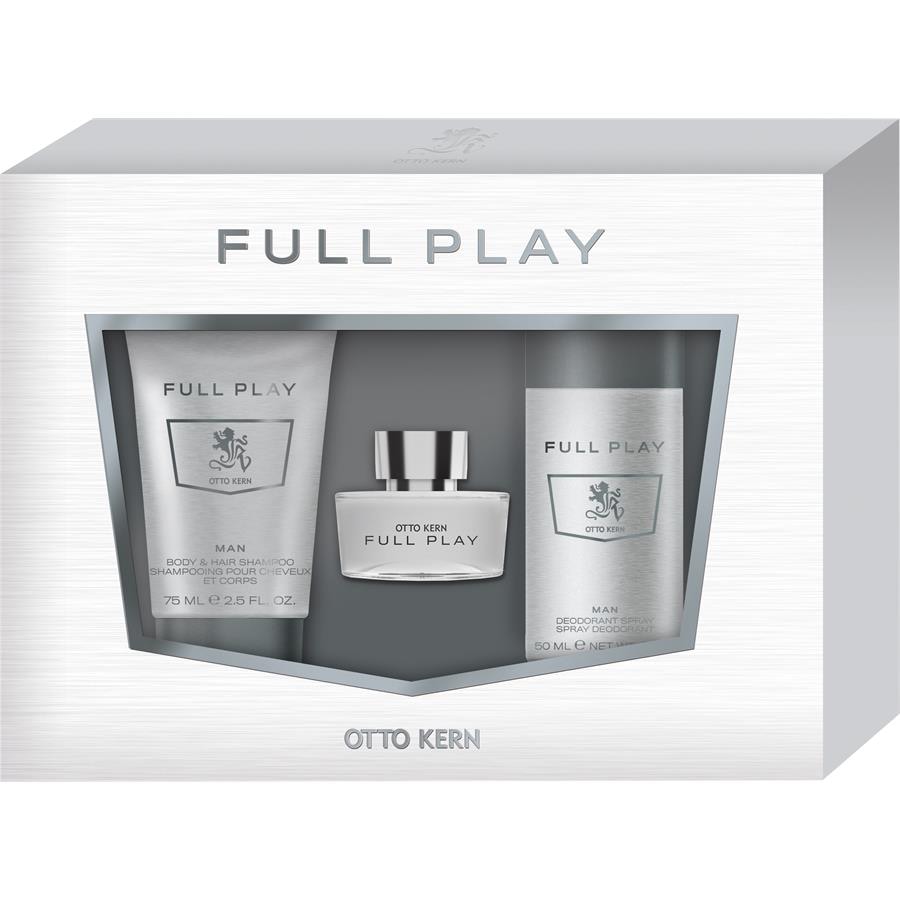 Otto Kern Full Play Geschenkset Eau de Toilette Spray 30 ml + Body & Hair Shampoo 75 ml + Deoorant Spray 50 ml / 1 Stk.