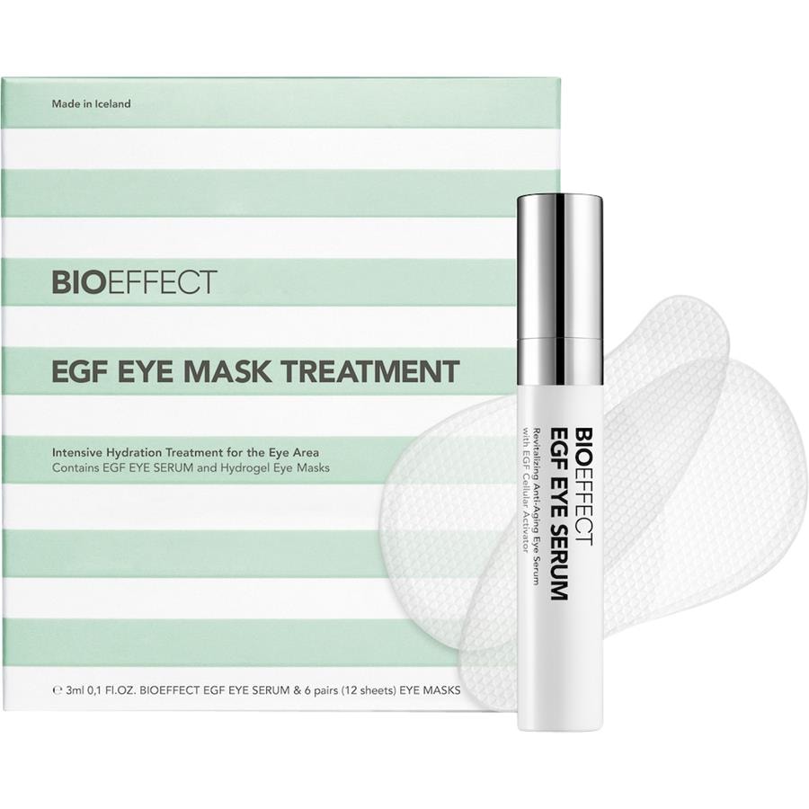 BioEffect Gesichtspflege EGF Eye Mask Treatment Set EGF Eye Serum 3 ml + Eye Mask 12 Pads / 1 Stk.