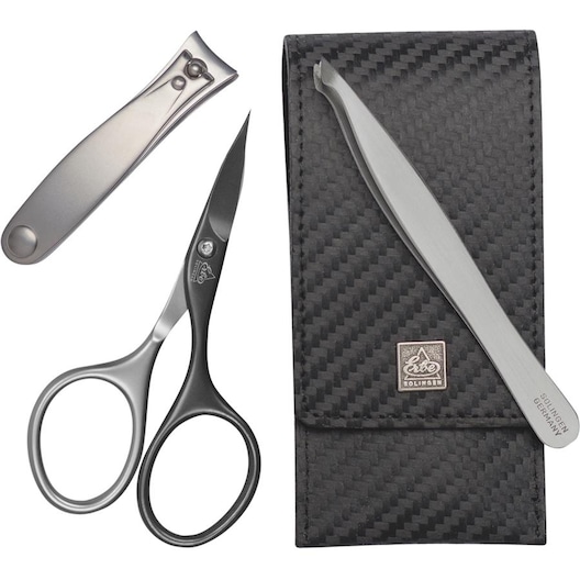 ERBE Manicure Etuis Taskeetui Carbon MAN, 3 dele Negleplejetilbehør Male