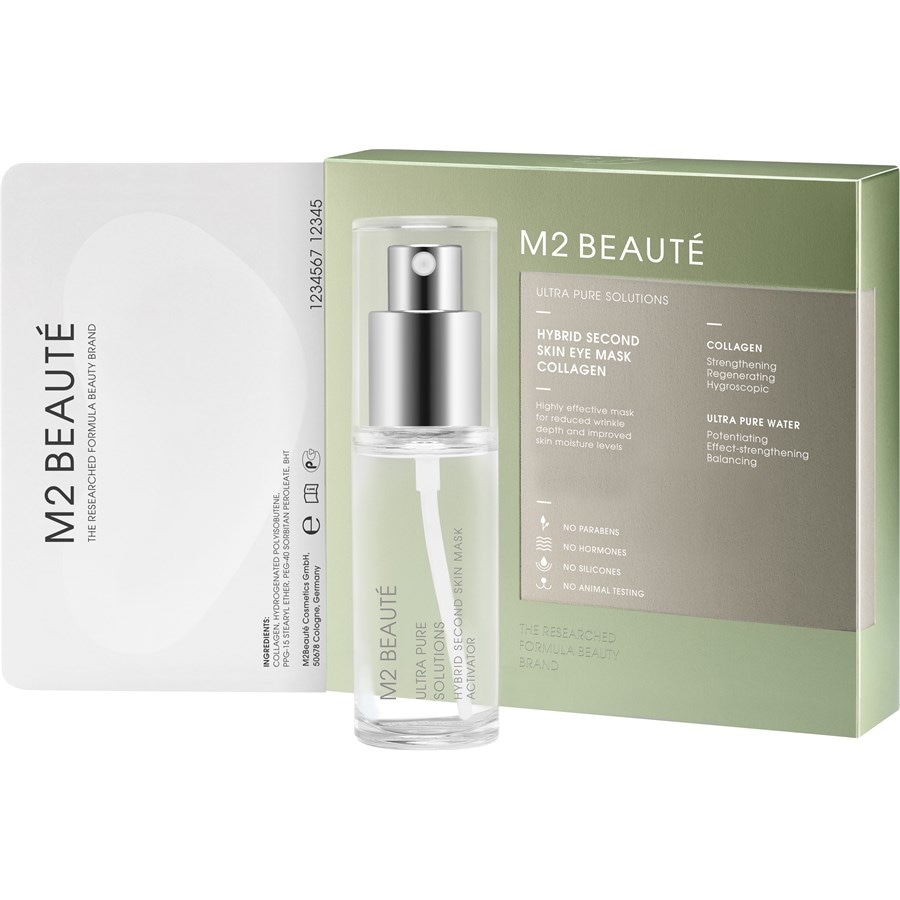 M2 BEAUTÉ Ultra Pure Solutions Hybrid Second Skin Eye Mask Collagen