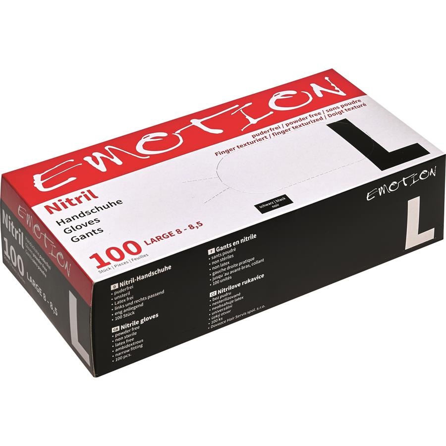 Efalock Professional Materiale di consumo Nero Guanti in nitrile senza polvere