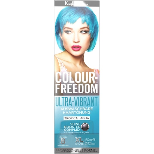 Colour Freedom Hår Hair Colour Ultra VibrantNon-Permanent Hair Colour Tropical Aqua