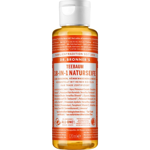 Dr. Bronner's Flydende sæbe tetræ 18-i-1 natursæbe Female 120 ml