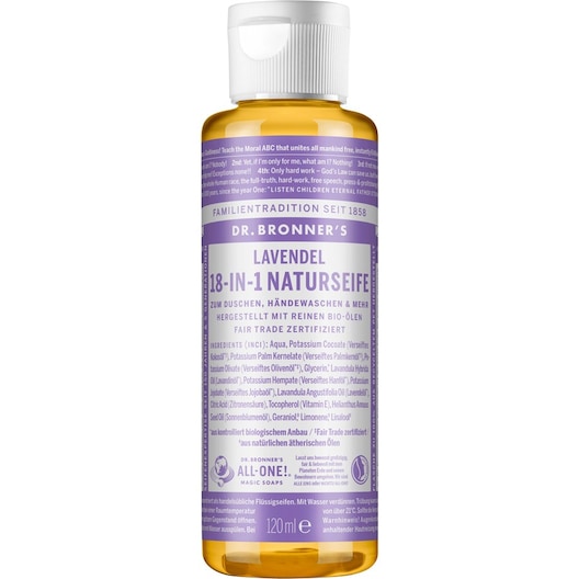 Dr. Bronner's Flydende sæber Lavender 18-in-1 Natural Soap Pleje Female 120 ml