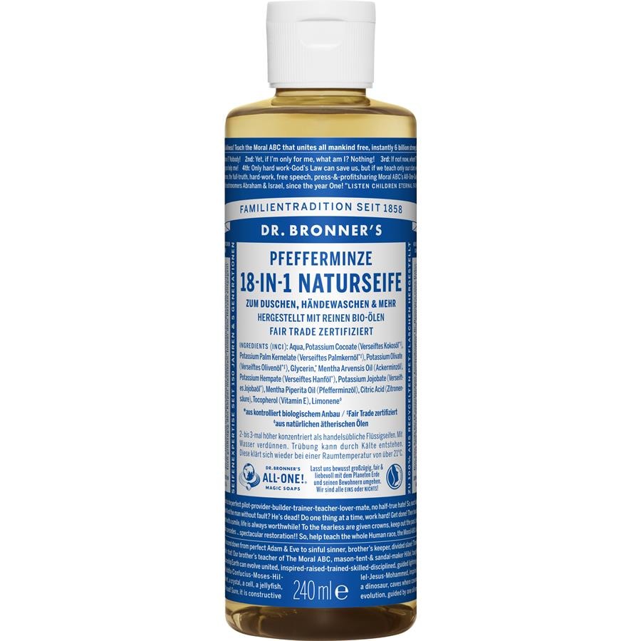 Dr. Bronner's Saponi liquidi Peppermint 18-in-1 Natural Soap