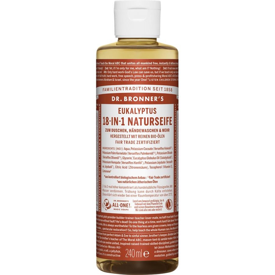 Dr. Bronner's Saponi liquidi Eucalyptus 18-in-1 Natural Soap