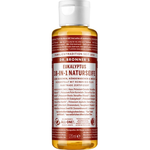 Dr. Bronner's Flydende sæber Eukalyptus 18-i-1 natursæbe Pleje Female 120 ml