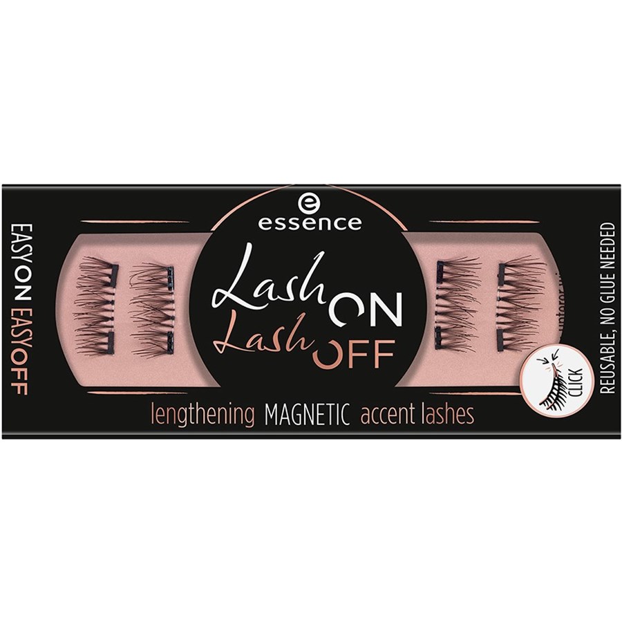 Eyelashes Lash On Lash Off Lengthening Magnetic Accent Lashes by Essence parfumdreams
