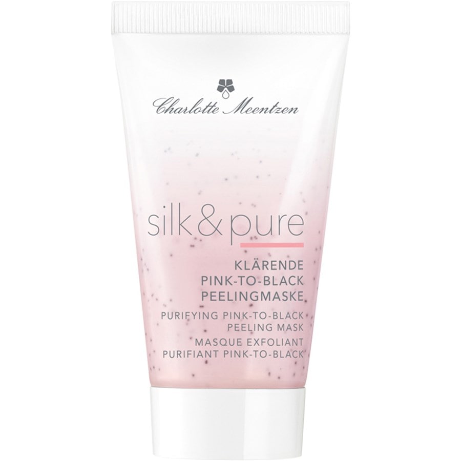 Charlotte Meentzen Silk & Pure Maschera esfoliante purificante Pink-To-Black