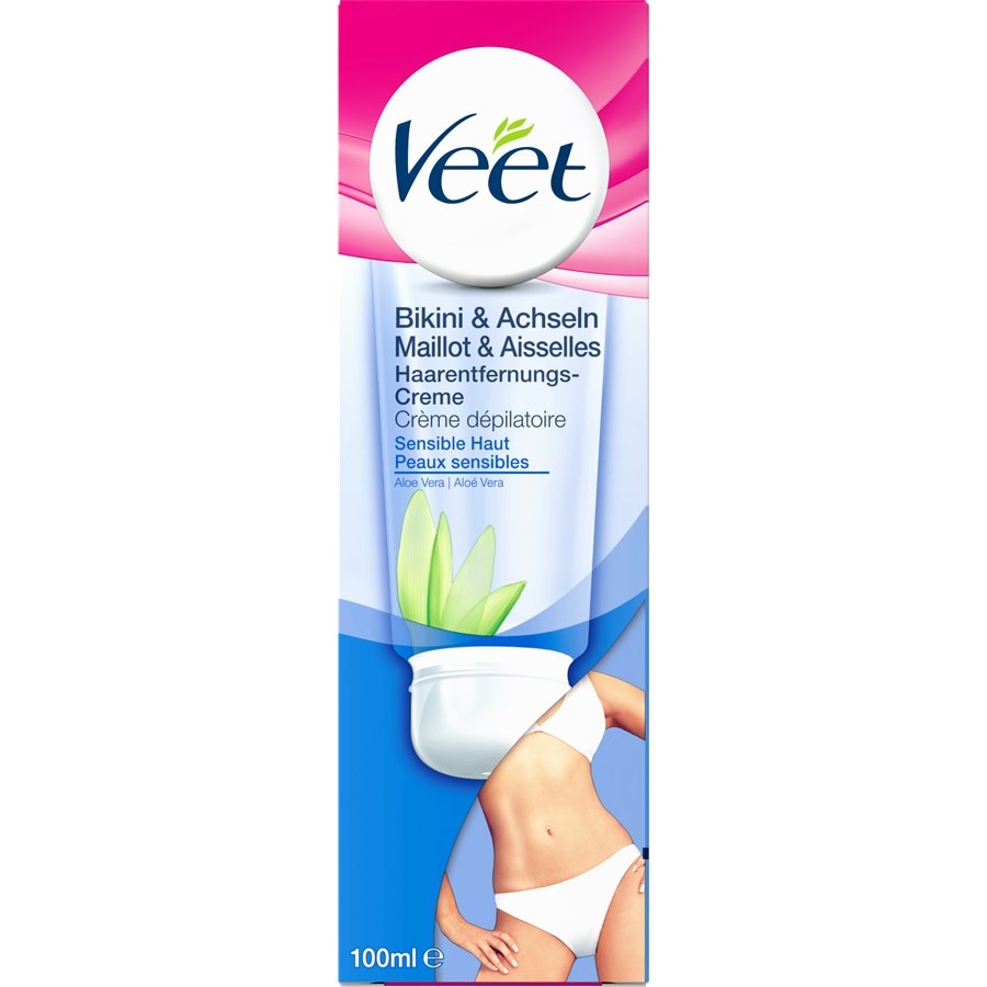 Veet Creams Crema depilatoria bikini e ascelle per pelli delicate