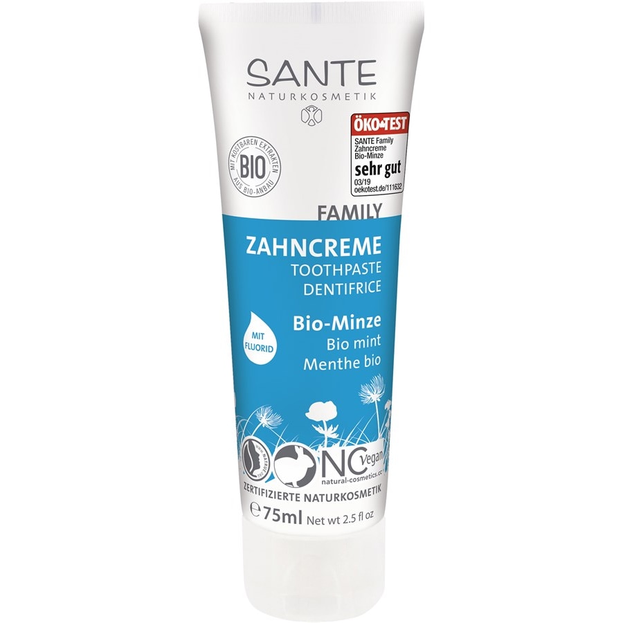 Sante Naturkosmetik Igiene dentale Toothpaste Organic Mint with fluoride