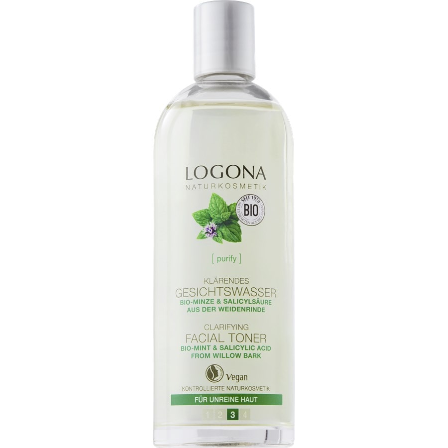 Logona Cleansing Menta biologica e acido salicilico dalla corteccia di salice Menta bio e acido salicilico dalla corteccia del salice