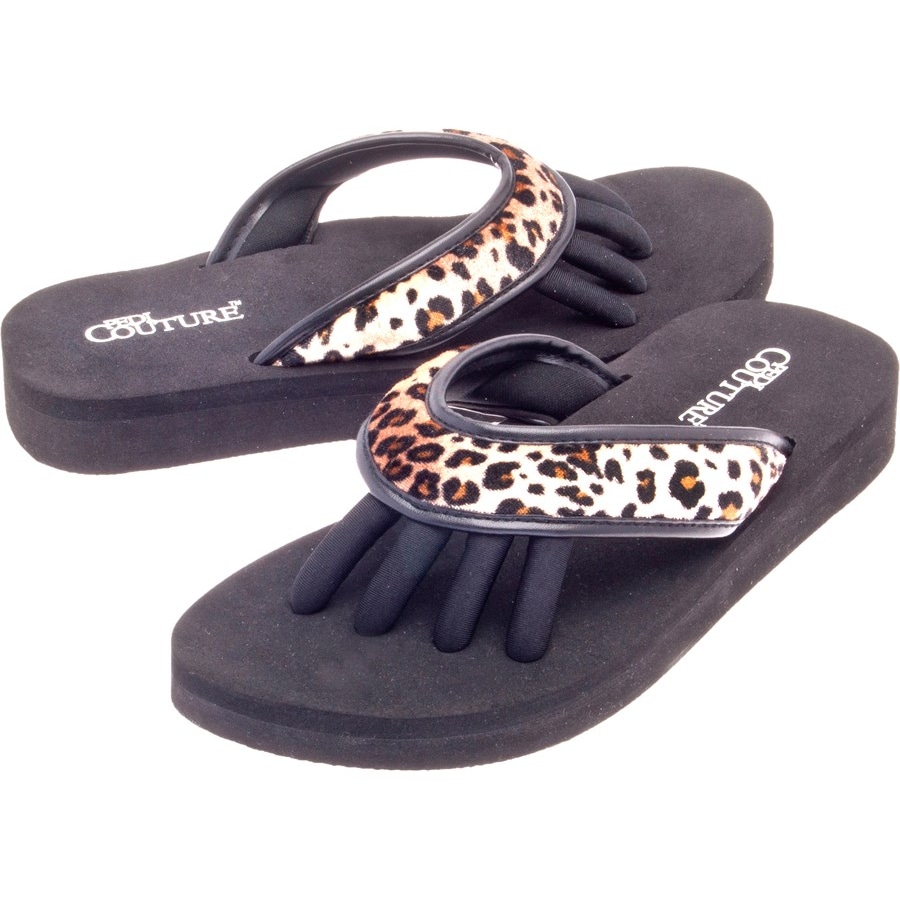 Pedi Couture Pediküre Sandalen Spa Wild Leopard