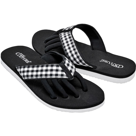 Pedi Couture Pediküre Sandalen Gingham Print Fodpleje Female