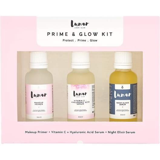 Lunar Glow Hudpleje Ansigtspleje Prime & Kit Makeup Primer 30 ml + Vitamin C Serum Night Elixir 1 Stk.