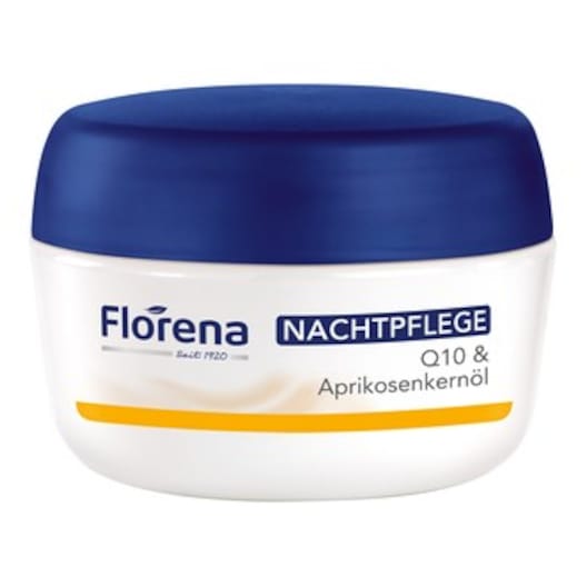 Florena Hudpleje Ansigtspleje Natpleje Q10 og abrikoskerneolie 50 ml