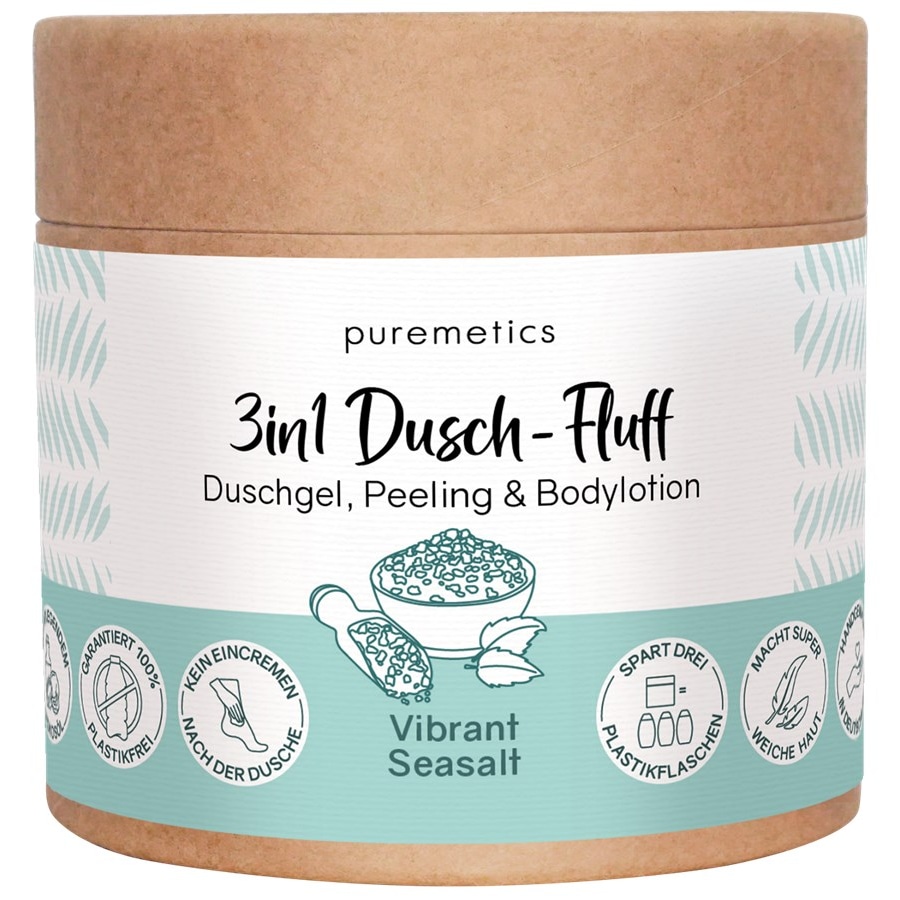 puremetics Peelings & Masks Scrub al sale Vibrant Seasalt No13 Mousse doccia 3 in 1