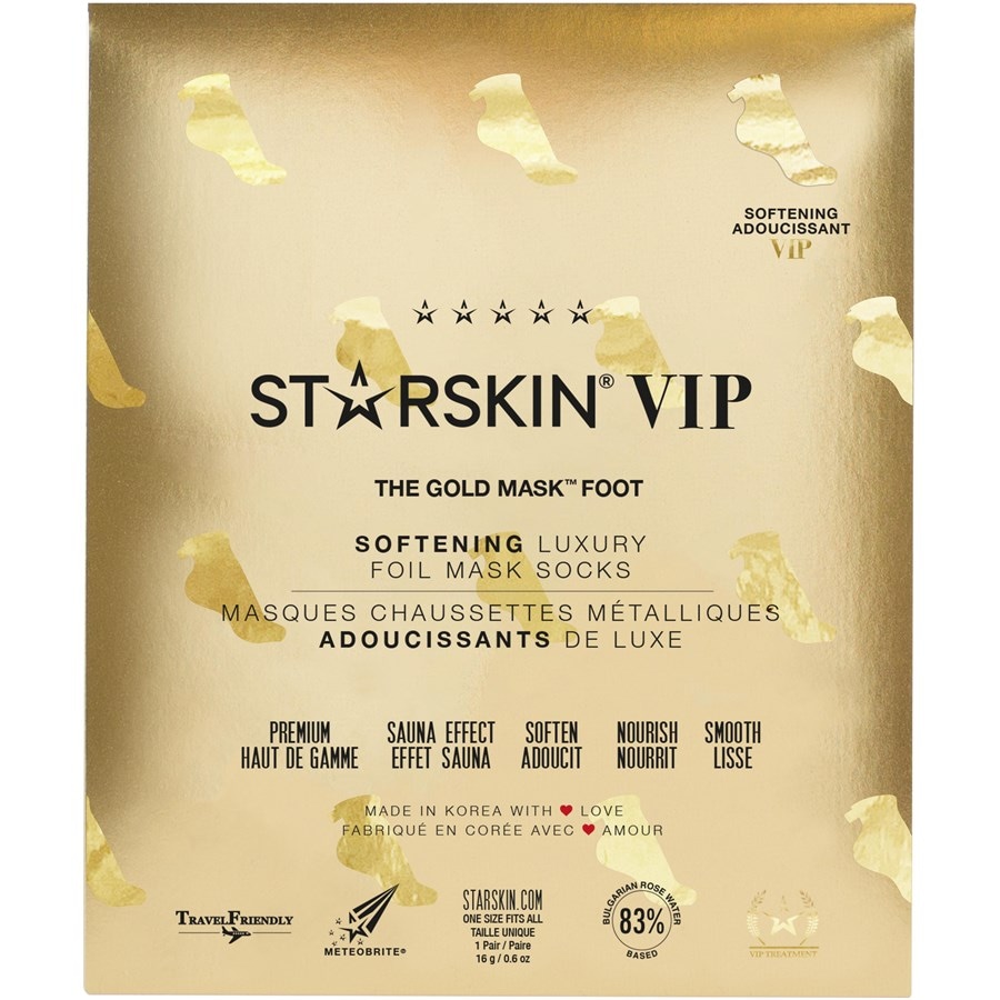 StarSkin The Gold Mask Softening Foot Mask Socks