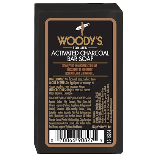 Woody's Körperreinigung Activated Charcoal Bar Soap Herren