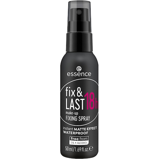 Essence Ansigtsmakeup Make-up Fix & Last 18H Fixing Spray 50 ml (540,00 kr / 1 l)